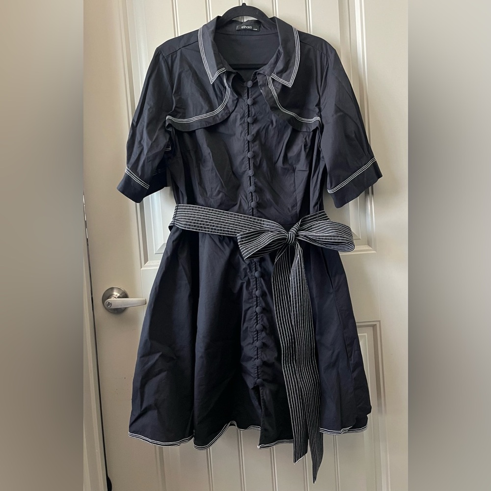 Eshakti Trapunto trimmed mini dress